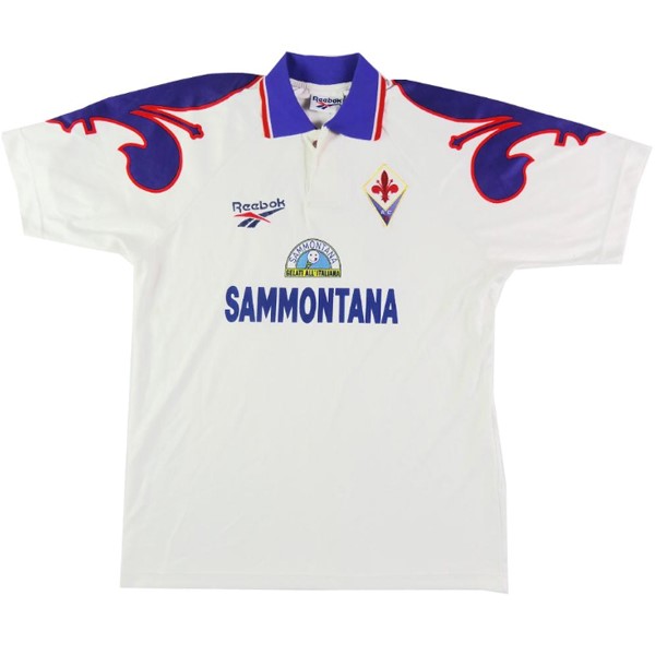 Tailandia Camiseta Fiorentina 2nd Retro 1995 1996 Blanco